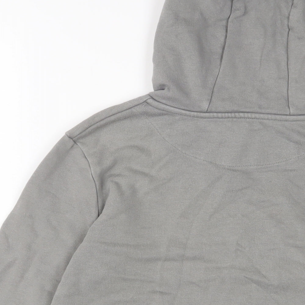 Marks and Spencer Boys Grey Cotton Pullover Hoodie Size 9-10 Years Pullover - Game Over