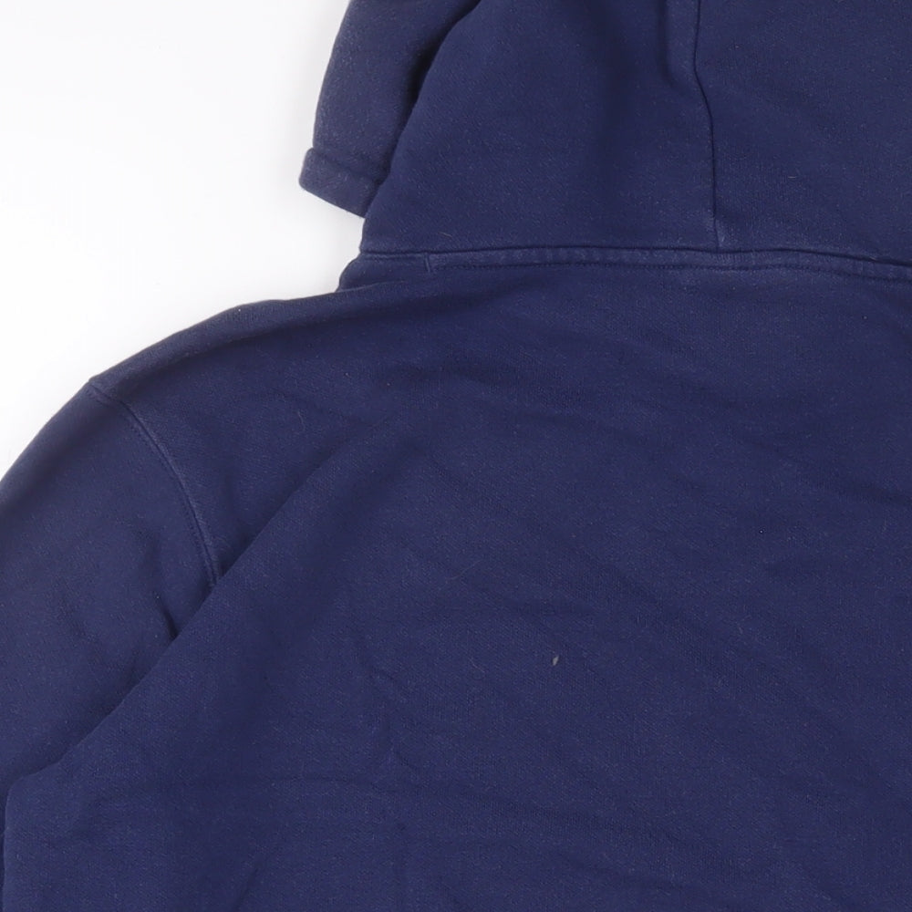 Champion Mens Blue Cotton Pullover Hoodie Size M - Logo