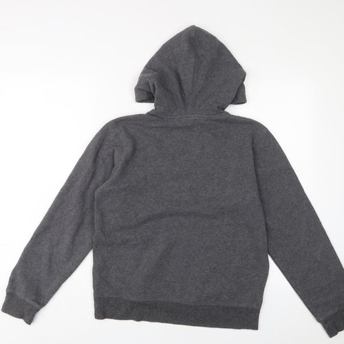 Champion Womens Grey Cotton Pullover Hoodie Size XL Pullover - Logo, Embroidered