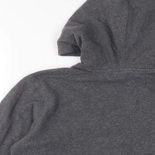 Champion Womens Grey Cotton Pullover Hoodie Size XL Pullover - Logo, Embroidered