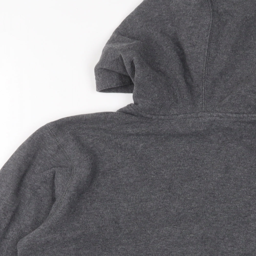 Champion Womens Grey Cotton Pullover Hoodie Size XL Pullover - Logo, Embroidered