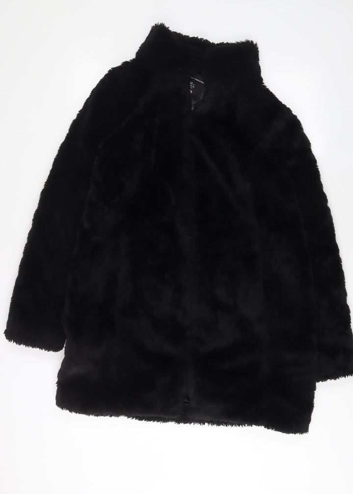 Dorothy Perkins Womens Black Jacket Size 12 Hook & Eye