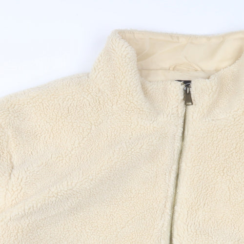 Le Breve Mens Beige Jacket Size L Zip