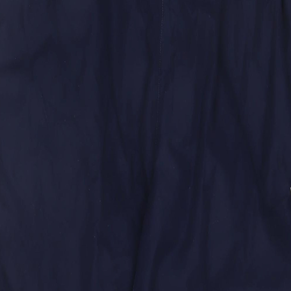 Donnay Mens Blue Polyester Windbreaker Trousers Size M L31 in Regular Drawstring - Zip Pockets