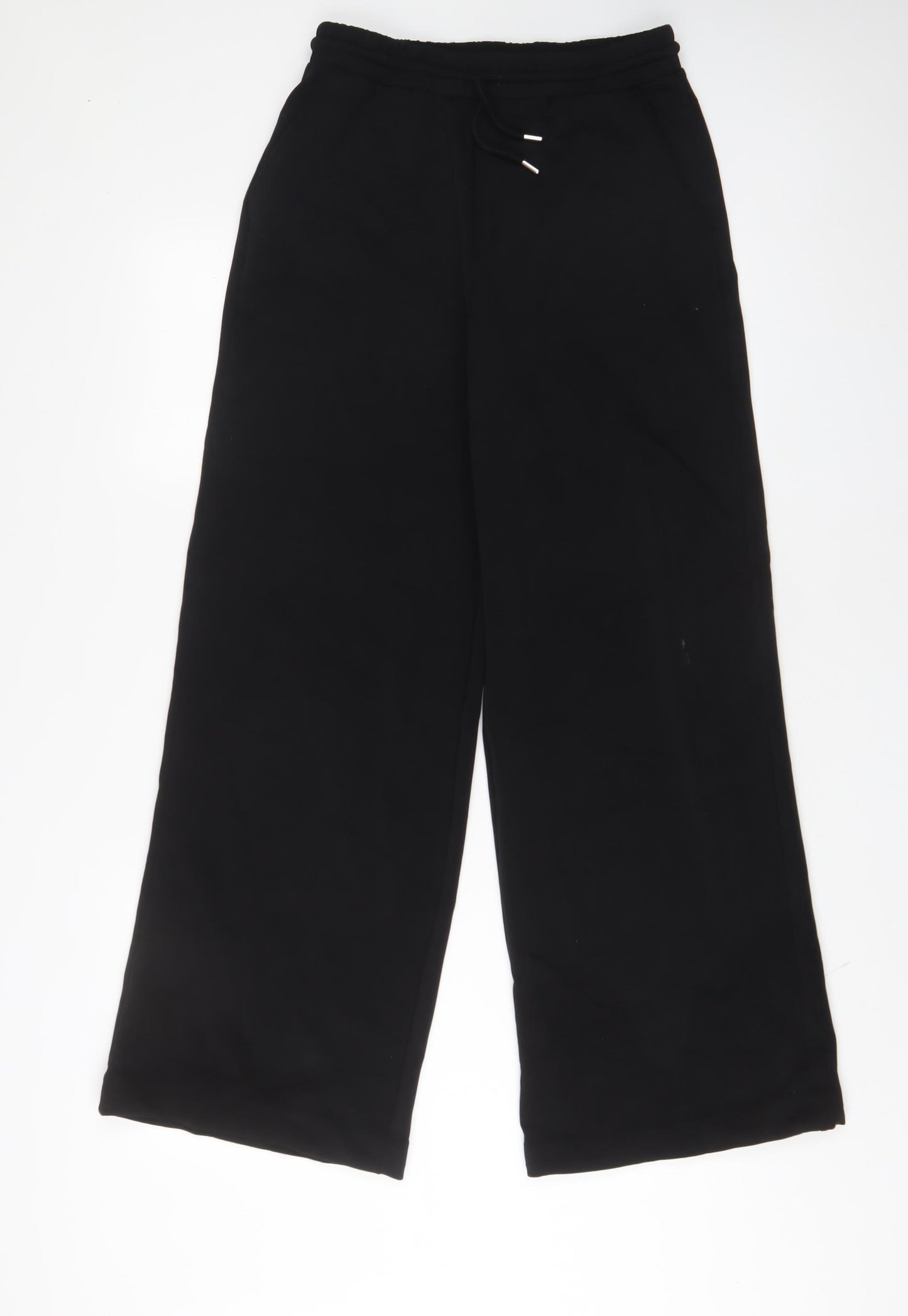 Stradivarius Womens Black Modal Jogger Trousers Size M L30 in Regular Drawstring