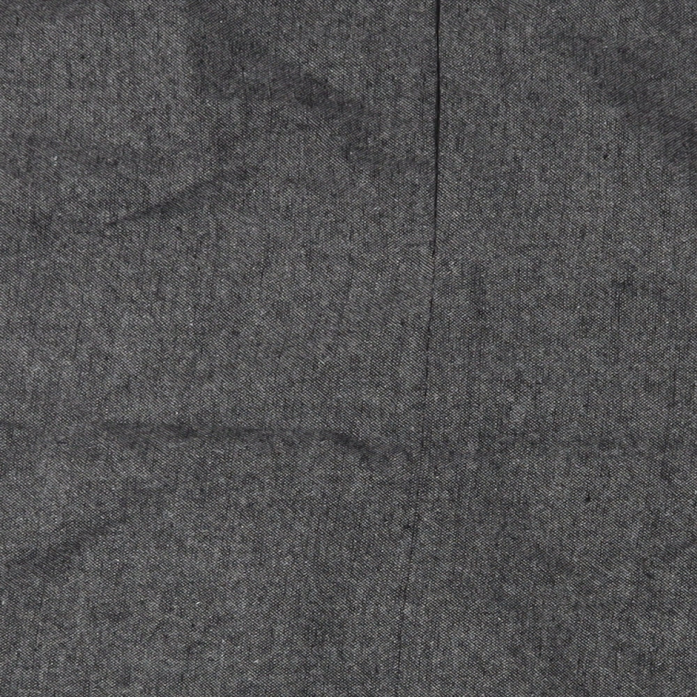 Together Womens Grey Polyester A-Line Skirt Size 26 Zip