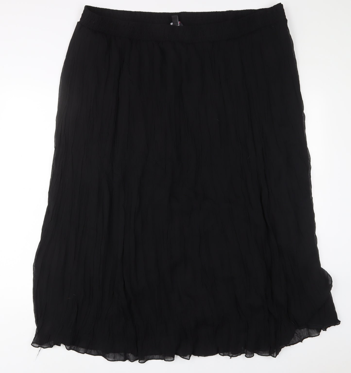 Marisota Womens Black Polyester A-Line Skirt Size 26