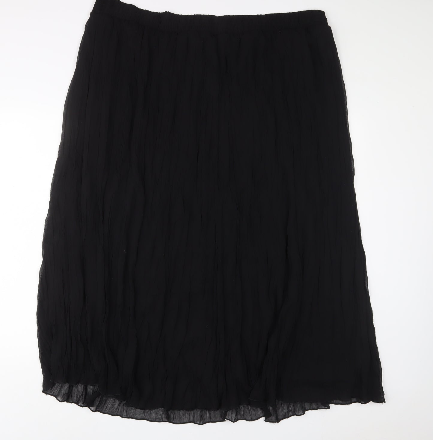 Marisota Womens Black Polyester A-Line Skirt Size 26