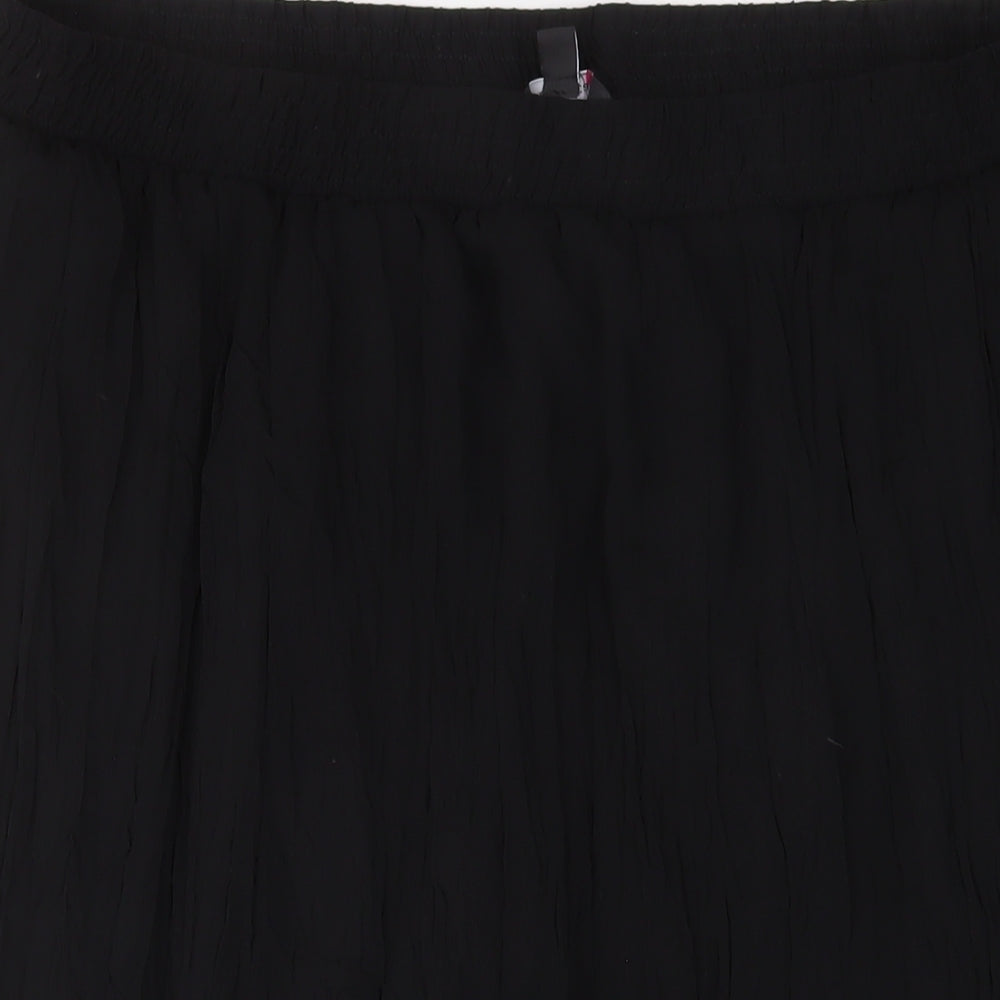 Marisota Womens Black Polyester A-Line Skirt Size 26
