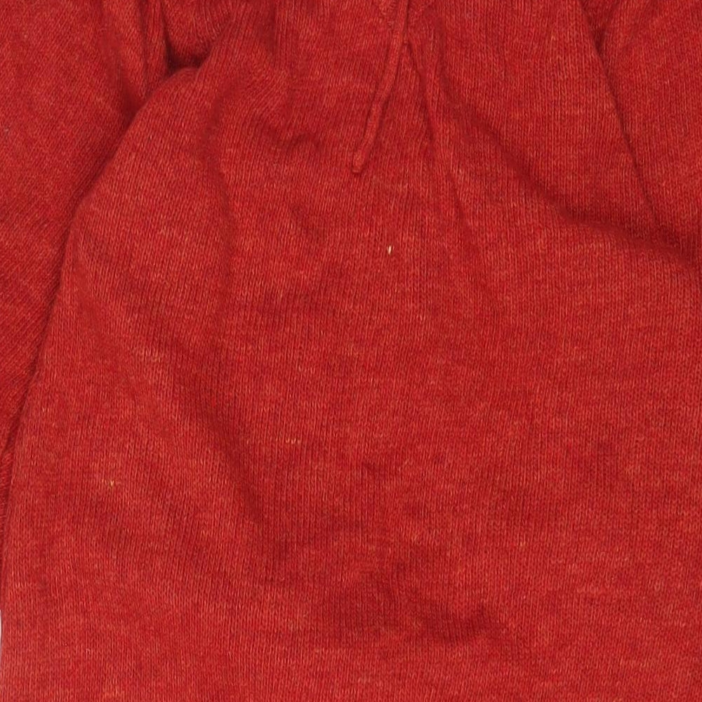 Photogenic Womens Red Acrylic Jumper Dress Size L V-Neck Pullover
