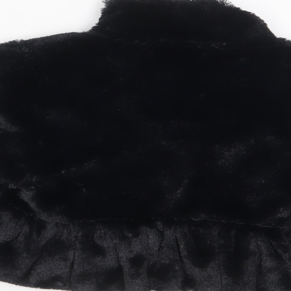 New Look Girls Black Jacket Size 10 Years Button