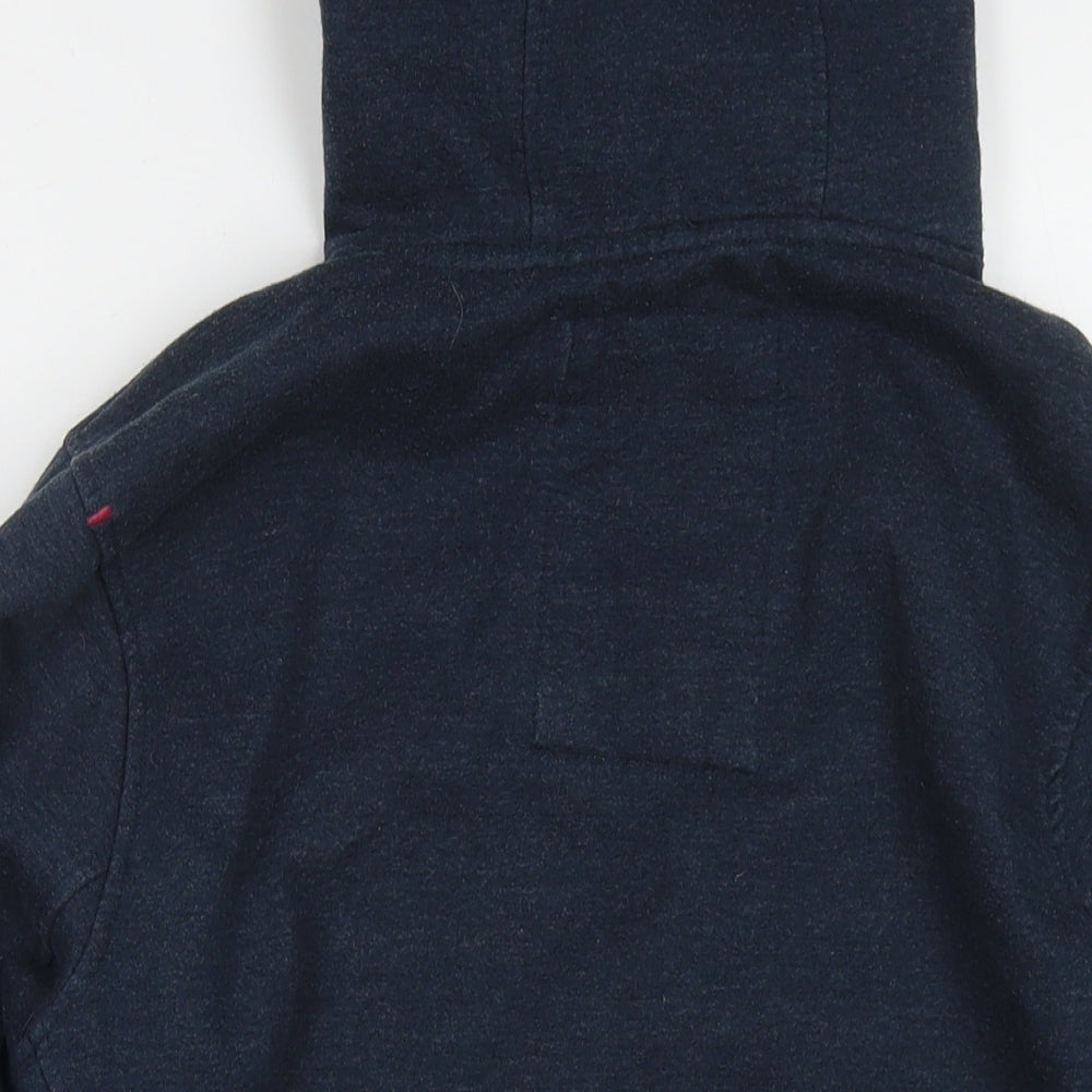 Crosshatch Womens Blue Polyester Pullover Hoodie Size L Pullover - Logo