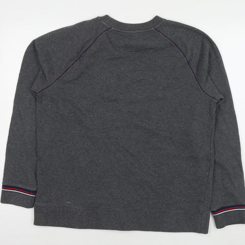FILA Mens Grey Cotton Pullover Sweatshirt Size L