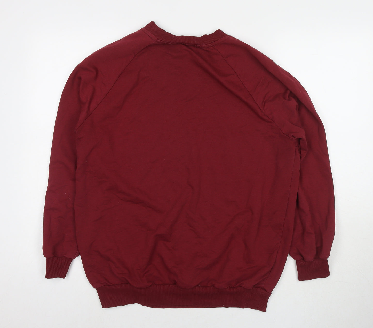 JD Williams Womens Red Cotton Pullover Sweatshirt Size 16 Pullover