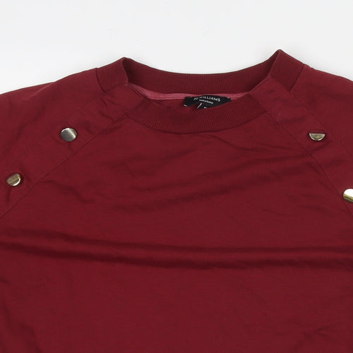 JD Williams Womens Red Cotton Pullover Sweatshirt Size 16 Pullover