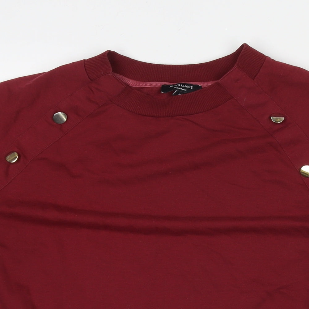 JD Williams Womens Red Cotton Pullover Sweatshirt Size 16 Pullover