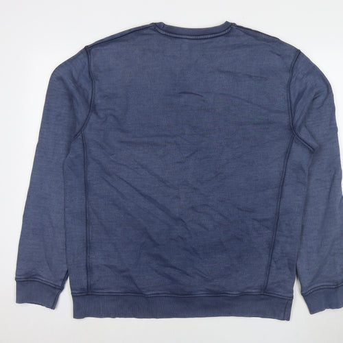 Admiral Mens Blue Cotton Pullover Sweatshirt Size 2XL