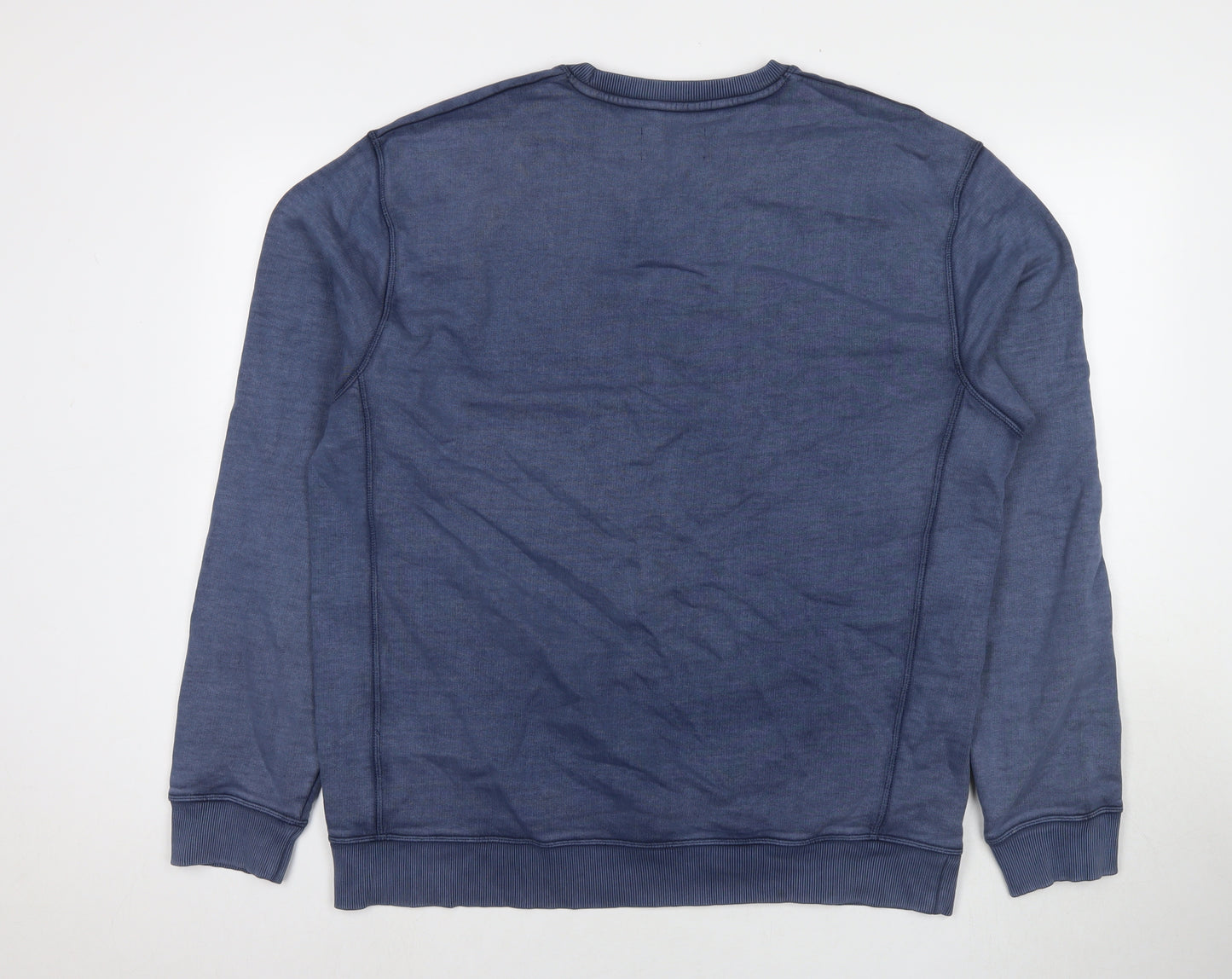 Admiral Mens Blue Cotton Pullover Sweatshirt Size 2XL