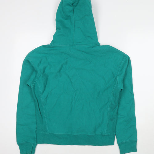 Champion Womens Green Cotton Pullover Hoodie Size S Pullover