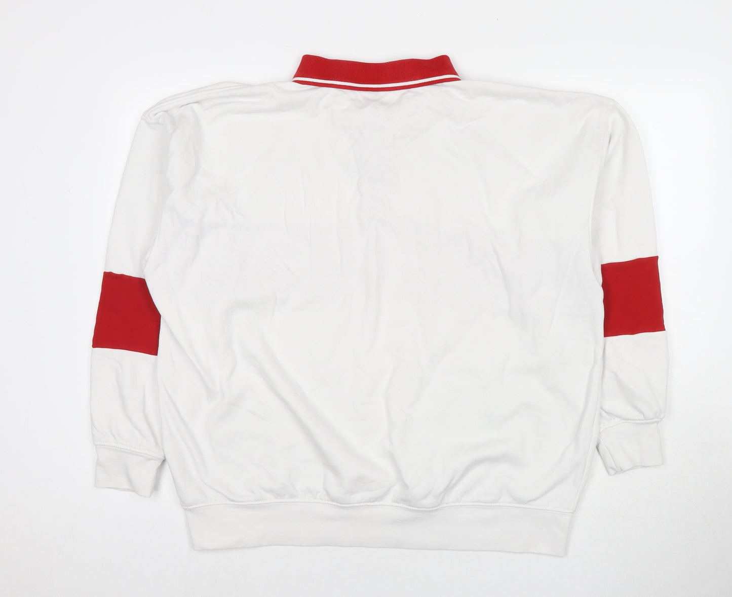 Divided by H&M Mens White Cotton Henley Sweatshirt Size M - Montreux