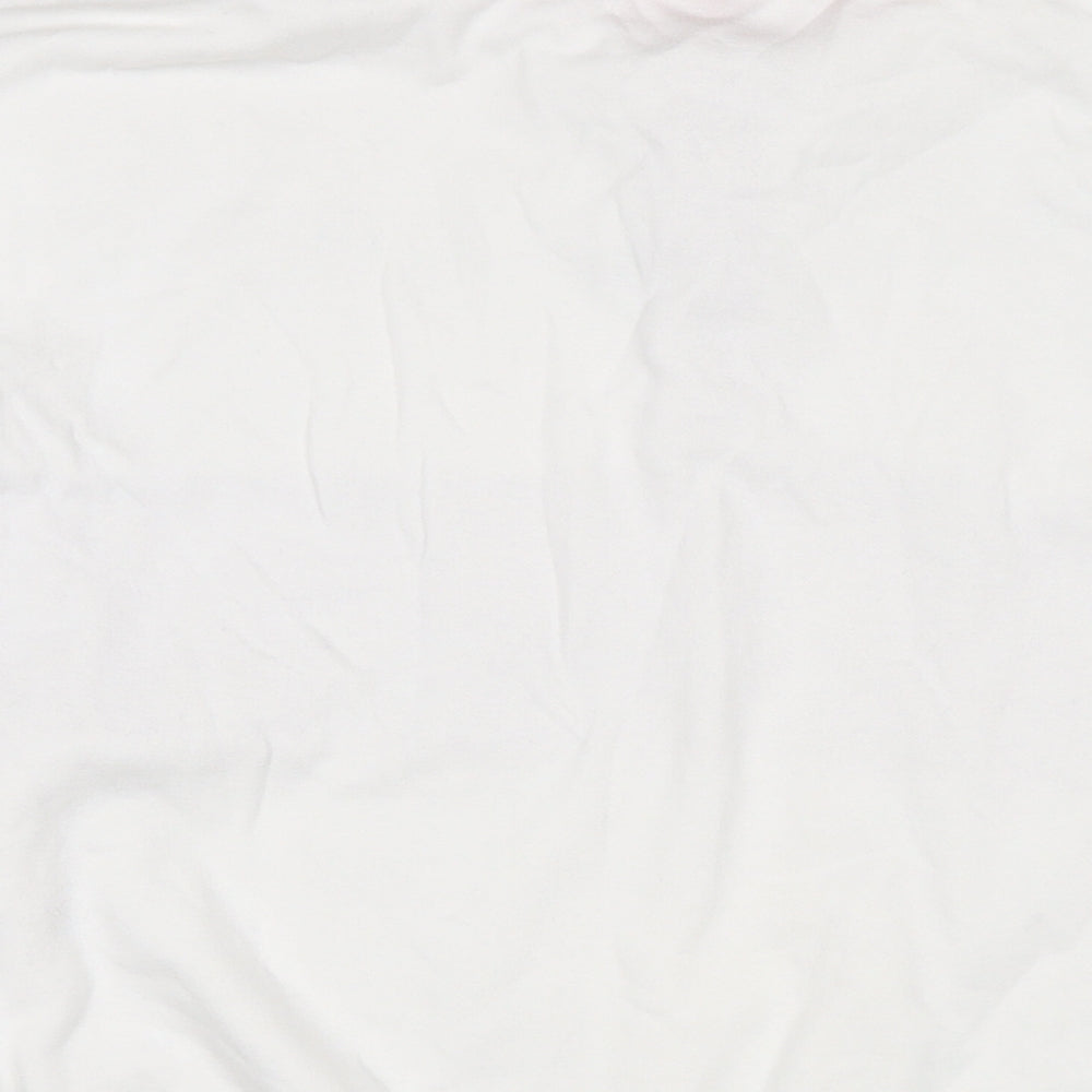 Divided by H&M Mens White Cotton Henley Sweatshirt Size M - Montreux