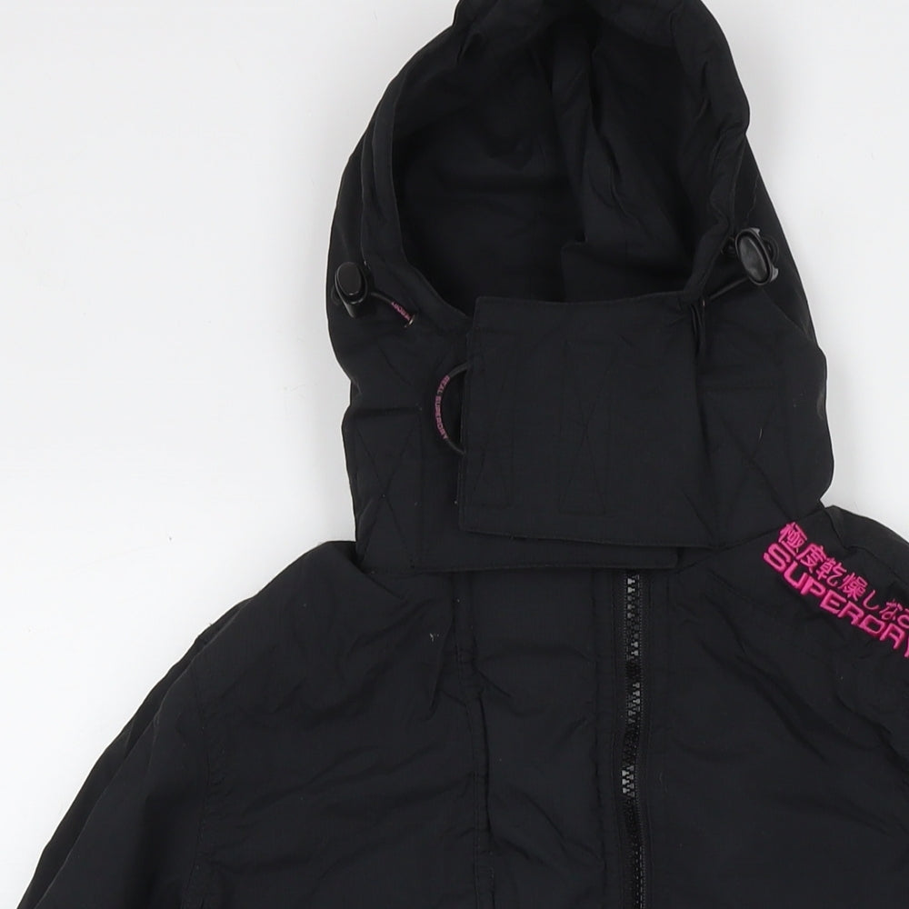Superdry Womens Black Jacket Size XS Zip