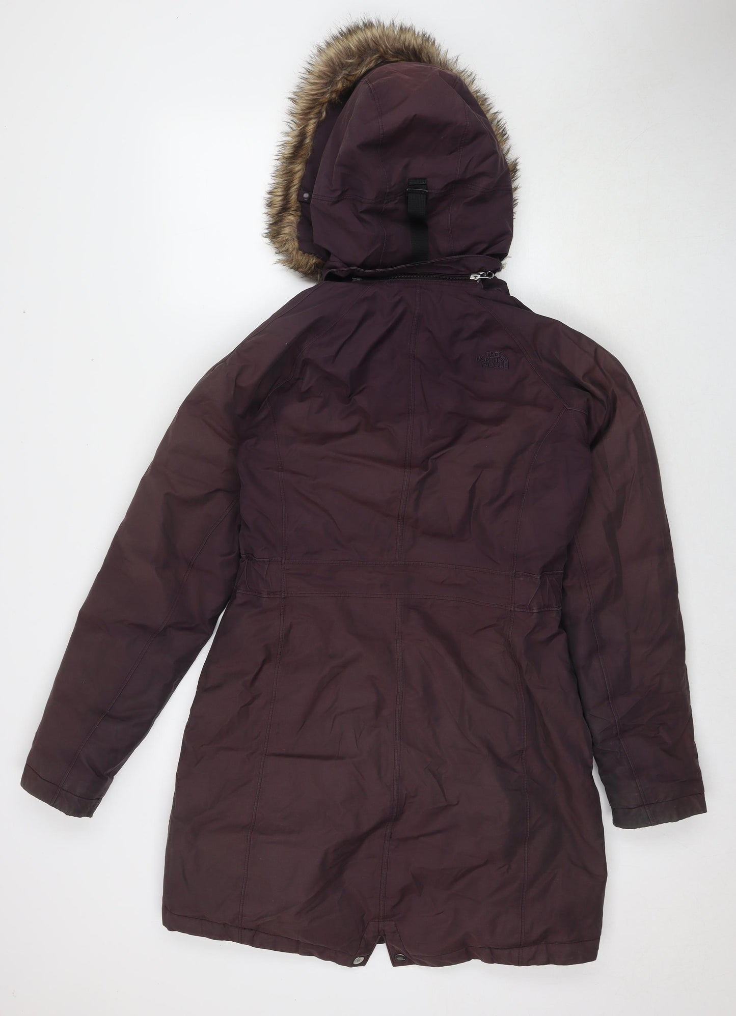 The North Face Womens Purple Parka Jacket Size S Zip