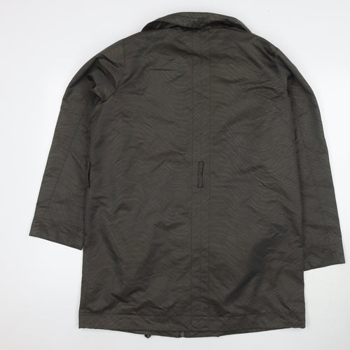 Marks and Spencer Womens Brown Parka Jacket Size 14 Zip