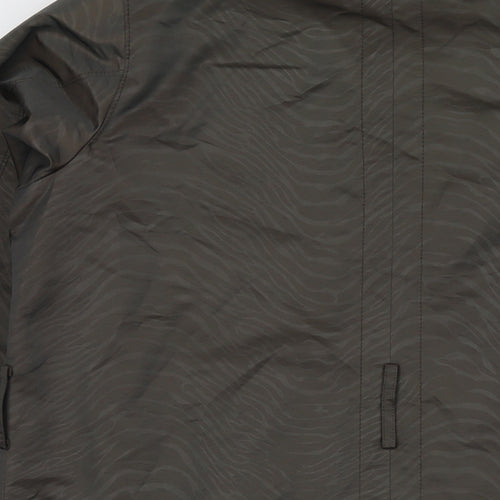 Marks and Spencer Womens Brown Parka Jacket Size 14 Zip