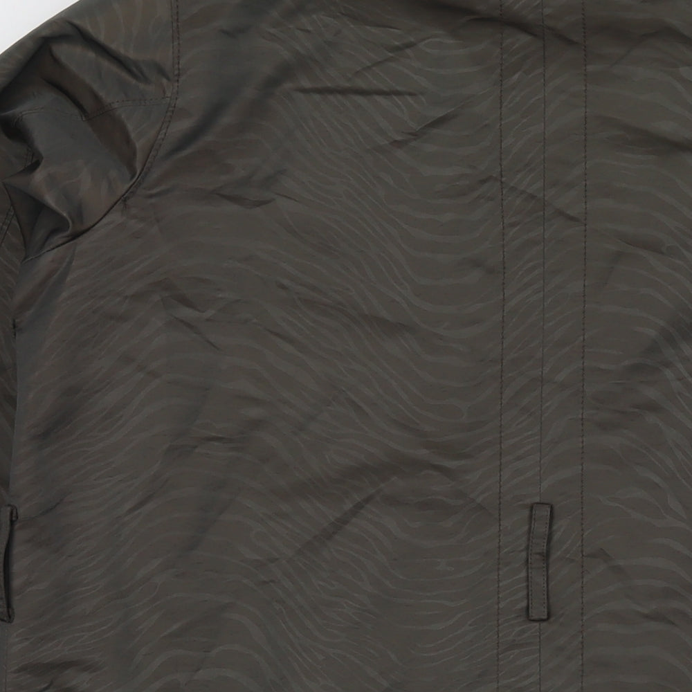 Marks and Spencer Womens Brown Parka Jacket Size 14 Zip