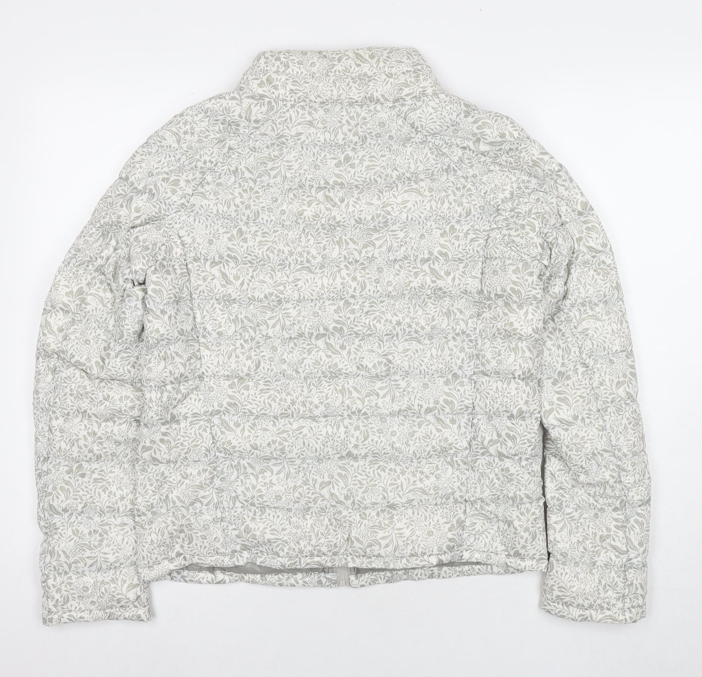 Uniqlo Womens Grey Floral Jacket Size M Zip