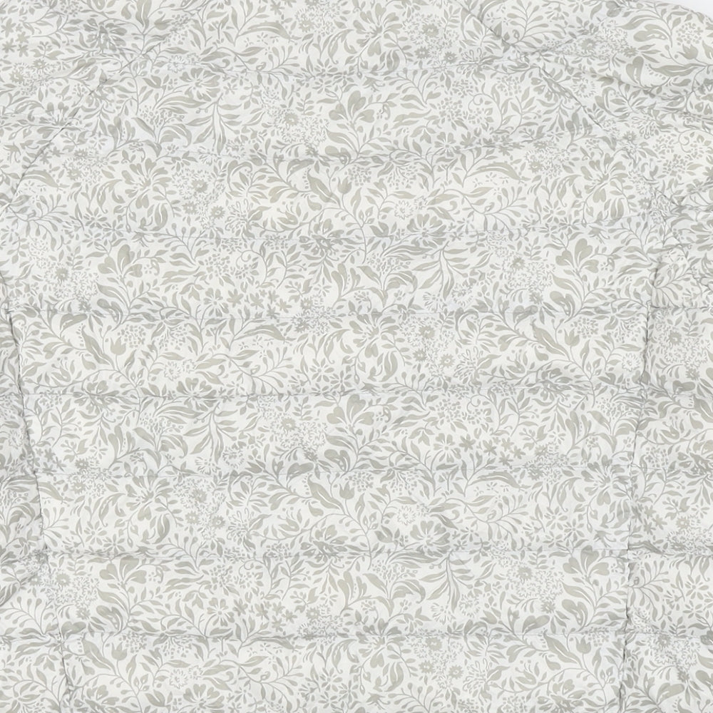 Uniqlo Womens Grey Floral Jacket Size M Zip