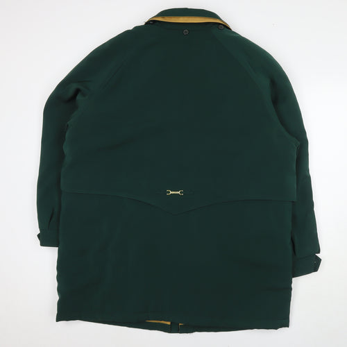 David Barry Womens Green Parka Jacket Size 18 Zip