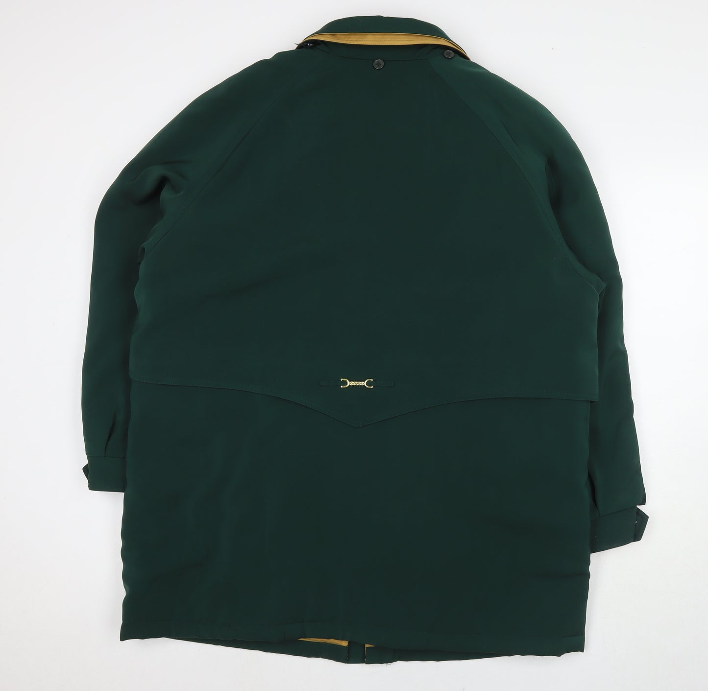 David Barry Womens Green Parka Jacket Size 18 Zip