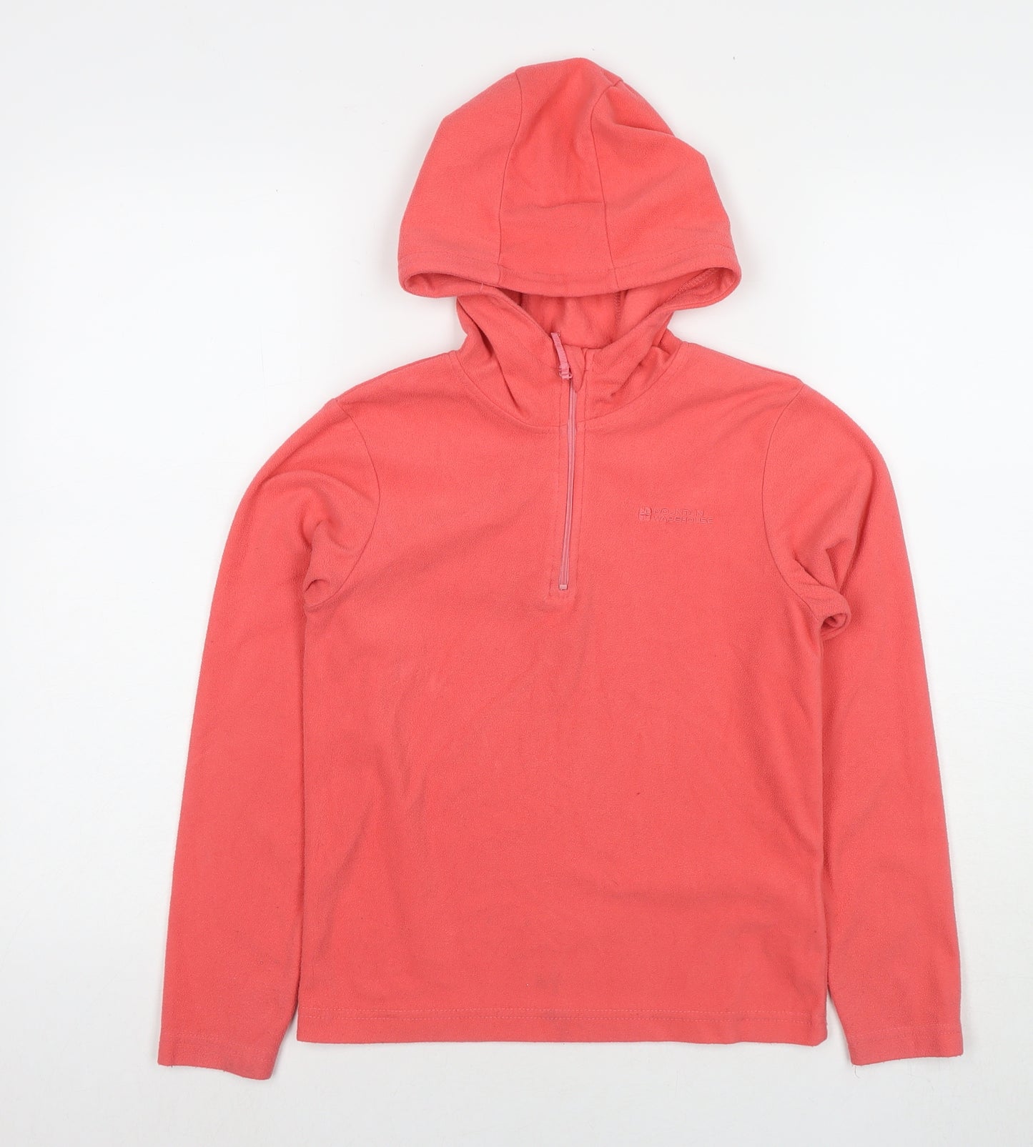 Mountain Warehouse Girls Pink Polyester Pullover Sweatshirt Size 9-10 Years Zip
