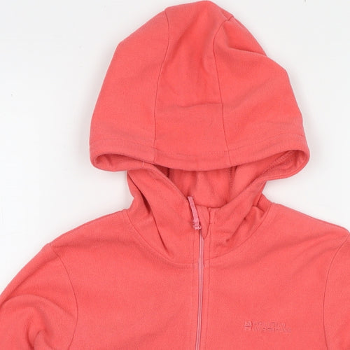 Mountain Warehouse Girls Pink Polyester Pullover Sweatshirt Size 9-10 Years Zip