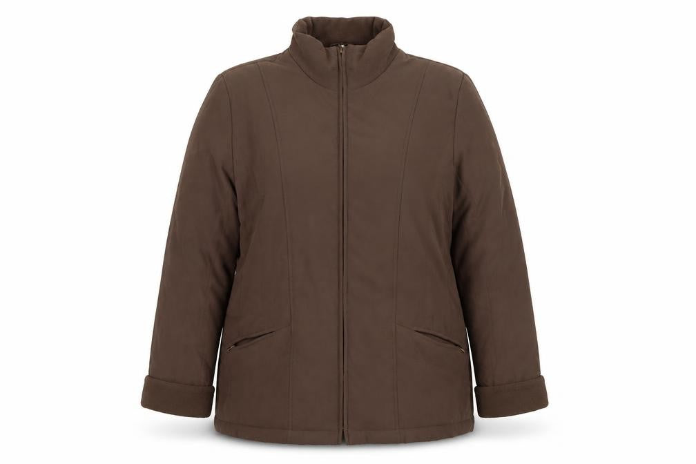 EWM Womens Brown Jacket Size 18 Zip