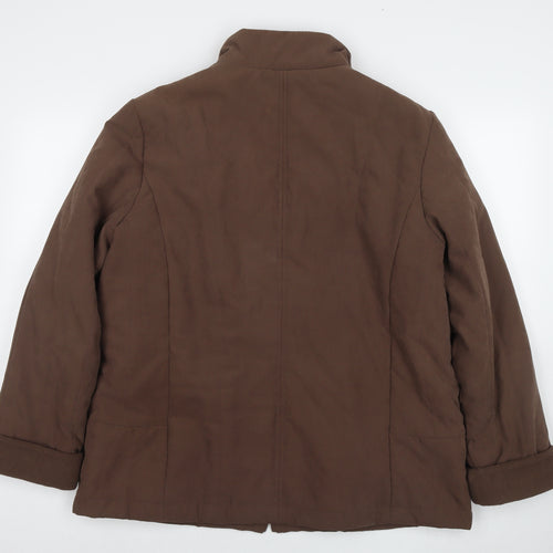 EWM Womens Brown Jacket Size 18 Zip