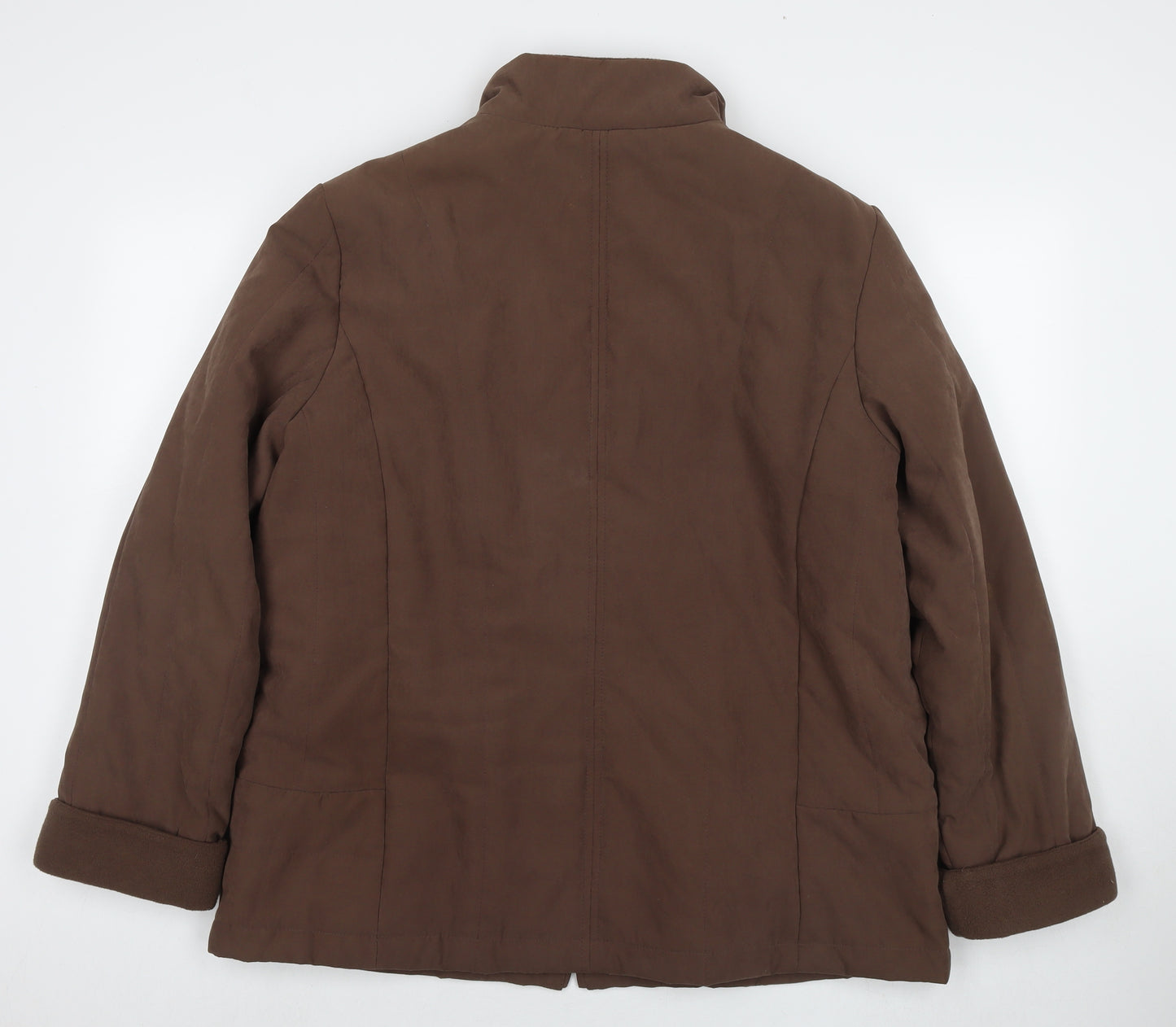 EWM Womens Brown Jacket Size 18 Zip