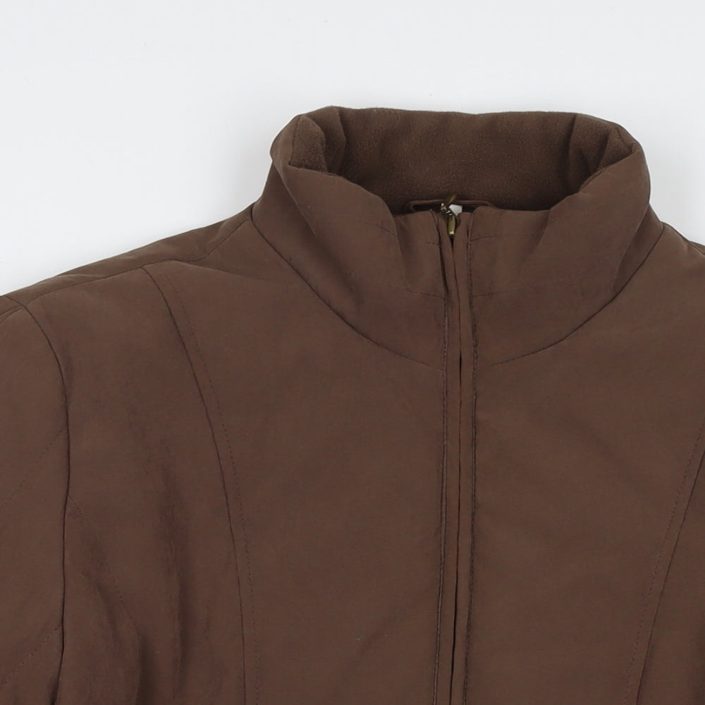 EWM Womens Brown Jacket Size 18 Zip