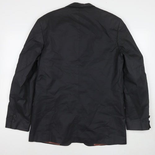 Ted Baker Mens Black Jacket Blazer Size L Button