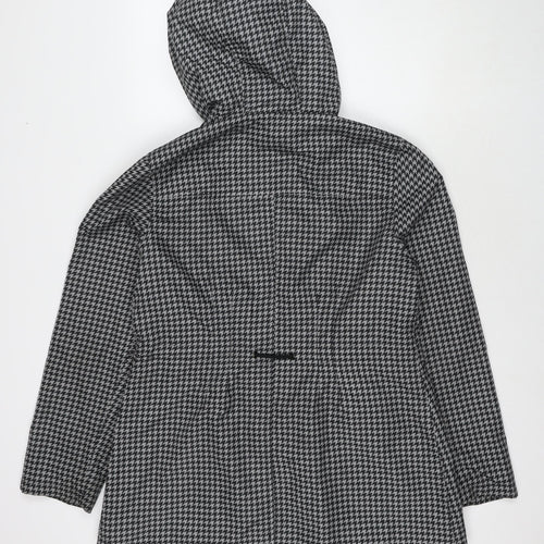 Jones Womens Black Herringbone Jacket Size M Zip