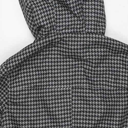 Jones Womens Black Herringbone Jacket Size M Zip