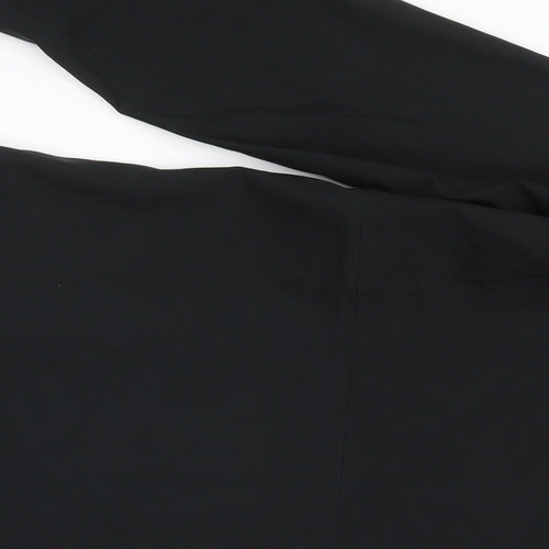 Uniqlo Womens Black Rain Coat Jacket Size M Zip - Waterproof