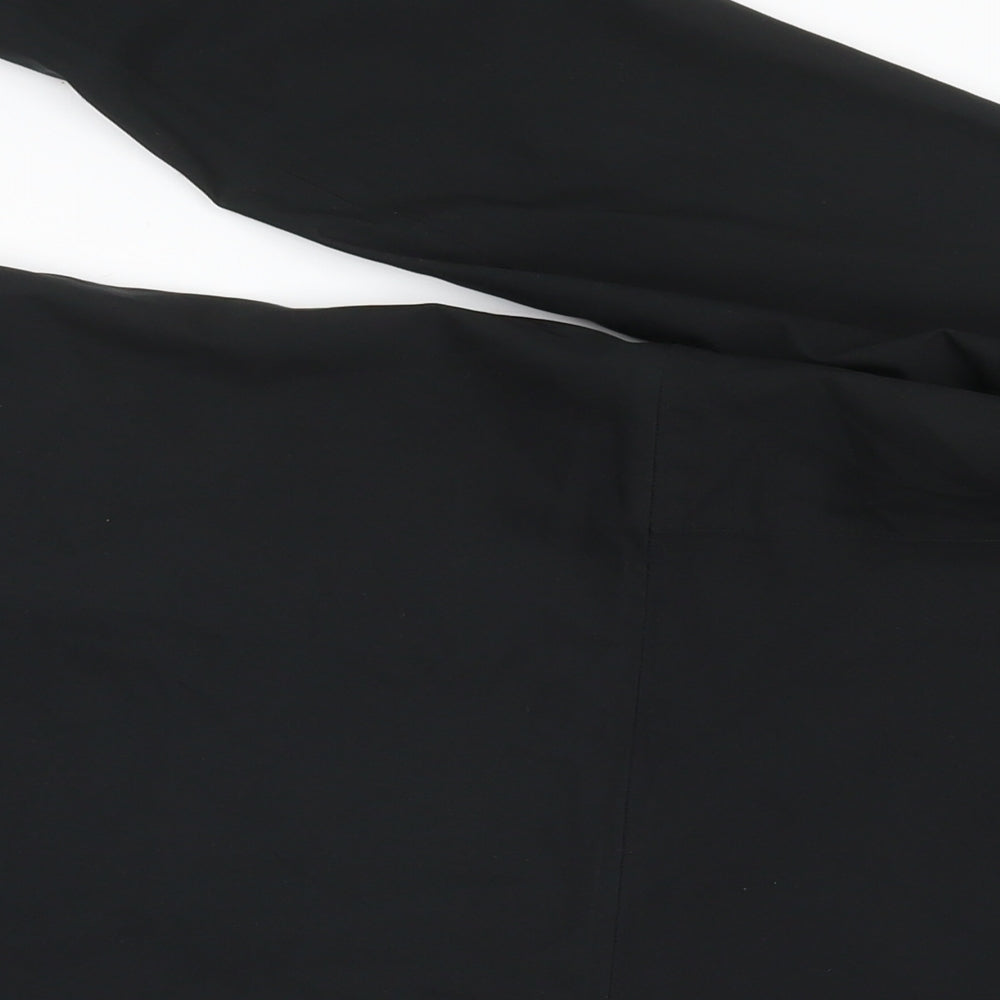 Uniqlo Womens Black Rain Coat Jacket Size M Zip - Waterproof