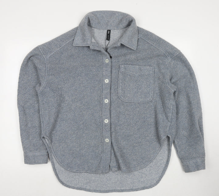 Zara Womens Grey Jacket Size M Button
