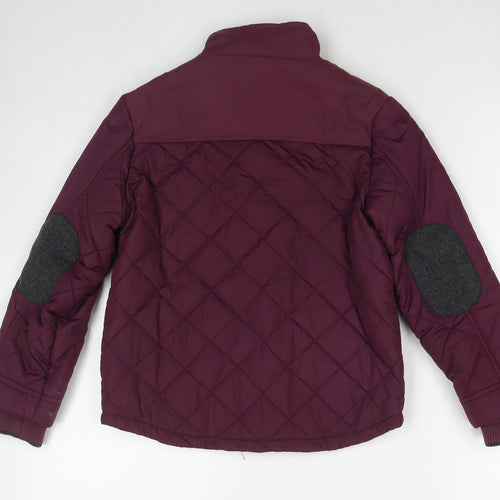 Baker Boys Red Quilted Jacket Size 9 Years Zip