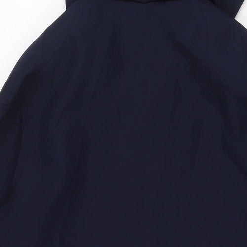 David Barry Womens Blue Parka Jacket Size 10 Zip