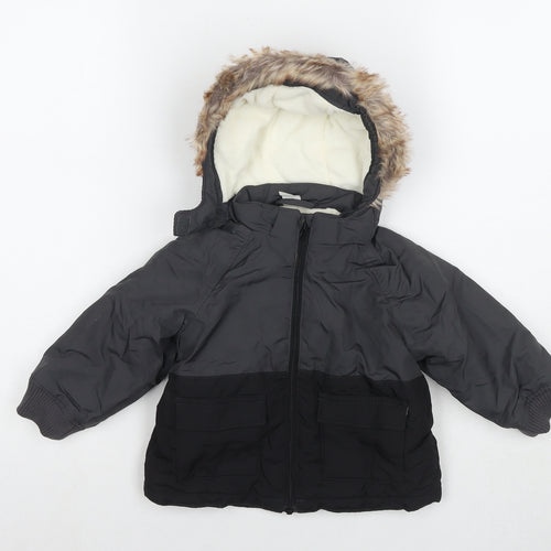 H&M Boys Grey Jacket Size 12 Months Zip