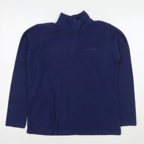 Freedom Trail Womens Blue Polyester Pullover Sweatshirt Size 10 Zip